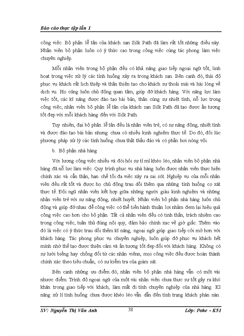 image for page Báo cáo thực tập tại Công ty cổ phần khách sạn Silk Path