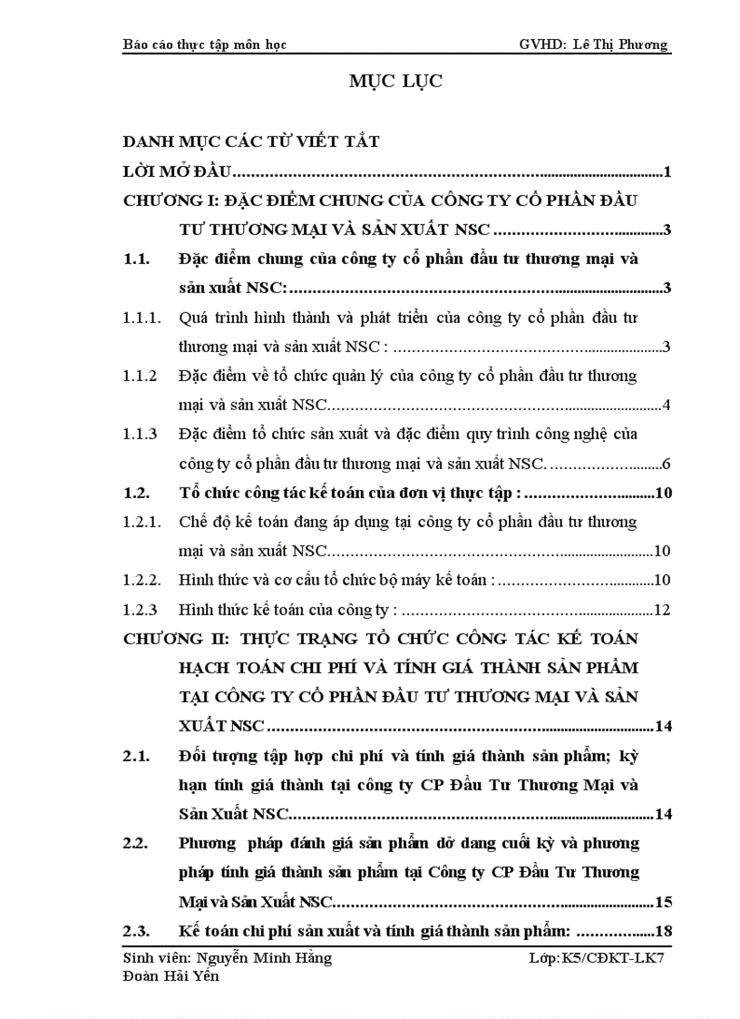 image for page Thực trạng công tác kế toán hạch toán chi phí và tính giá thành sản phẩm tại Công ty Cổ Phần Đầu Tư Thương Mại và sản xuất NSC 1
