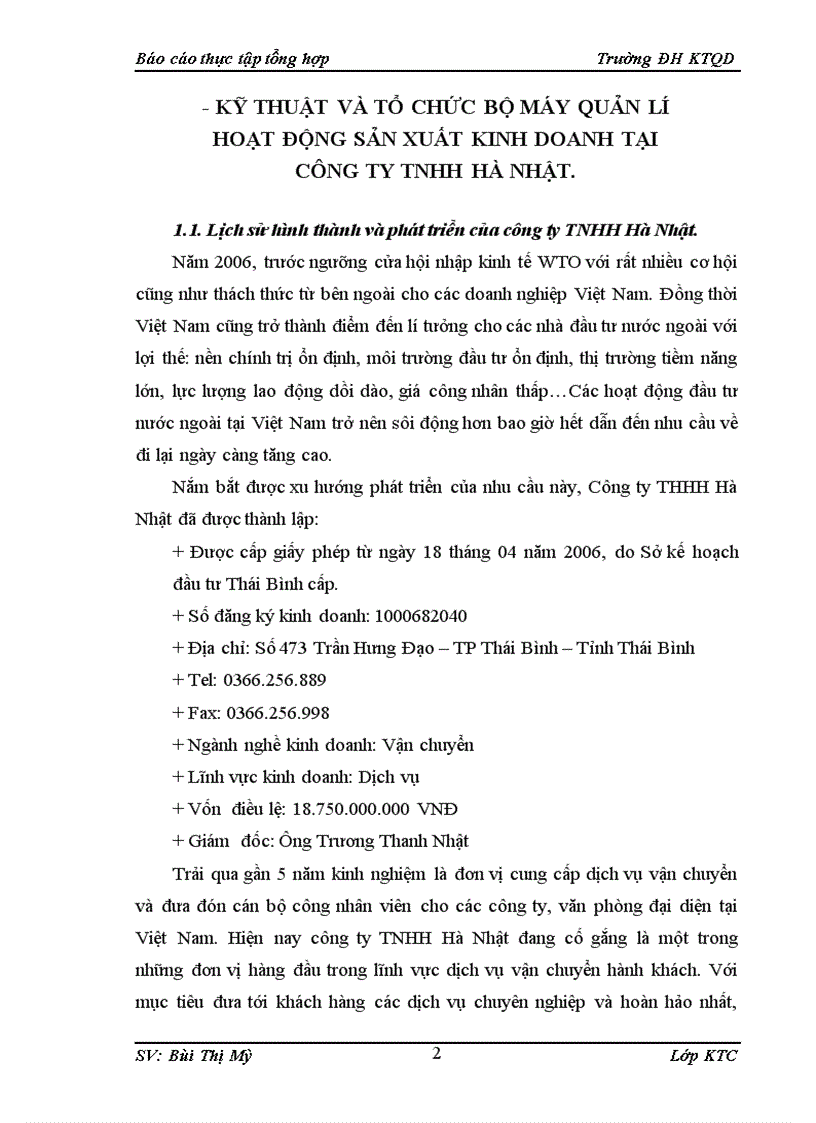 image for page Tổ chức bộ máy kế toán và hệ thống kế toán tai công ty TNHH Hà Nhật