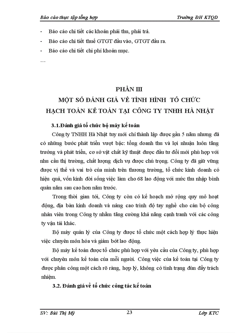 image for page Tổ chức bộ máy kế toán và hệ thống kế toán tai công ty TNHH Hà Nhật
