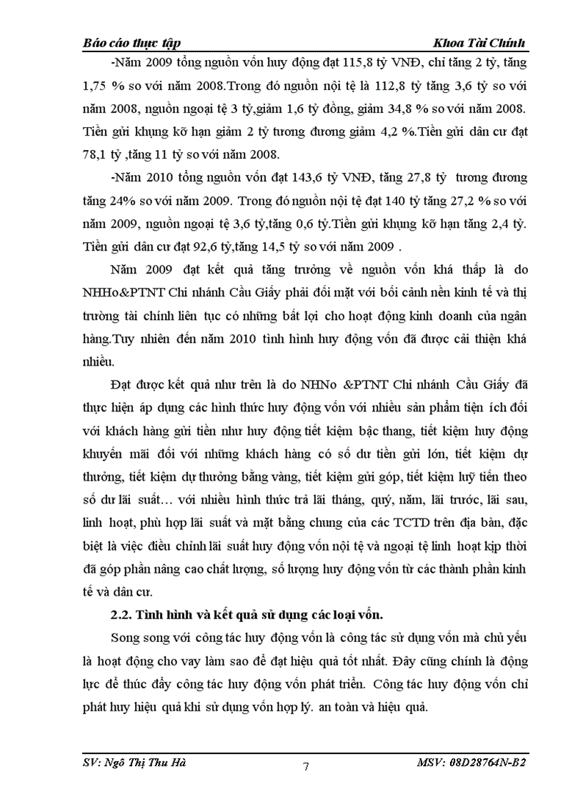 image for page Tình hình và kết quả hoạt động kinh doanh của Ngân hàng nông nghiệp và phát triển nông thôn Chi nhánh Cầu Giấy Hà Nội 1