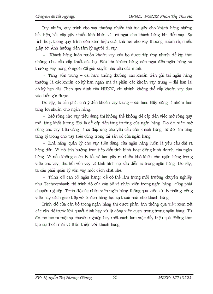 image for page Mở rộng cho vay tiêu dùng tại NHTMCP Kỹ Thương Việt Nam chi nhánh Chương Dương 1