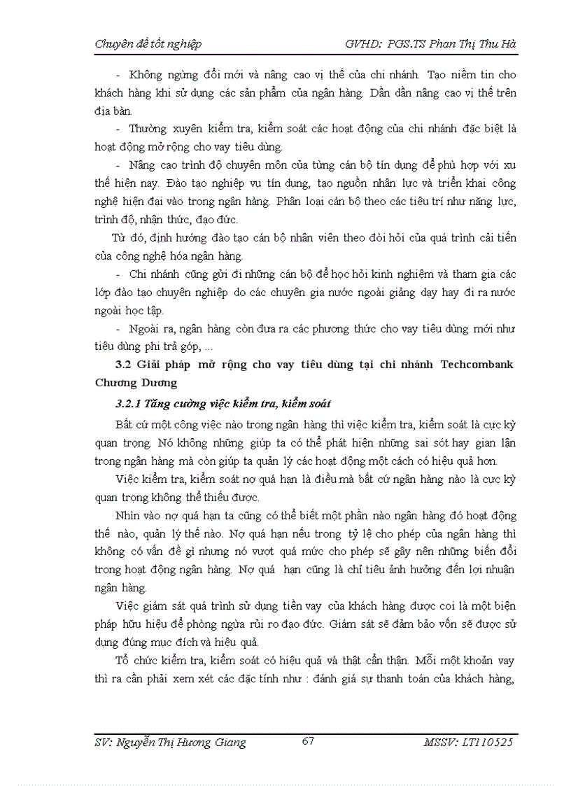 image for page Mở rộng cho vay tiêu dùng tại NHTMCP Kỹ Thương Việt Nam chi nhánh Chương Dương 1