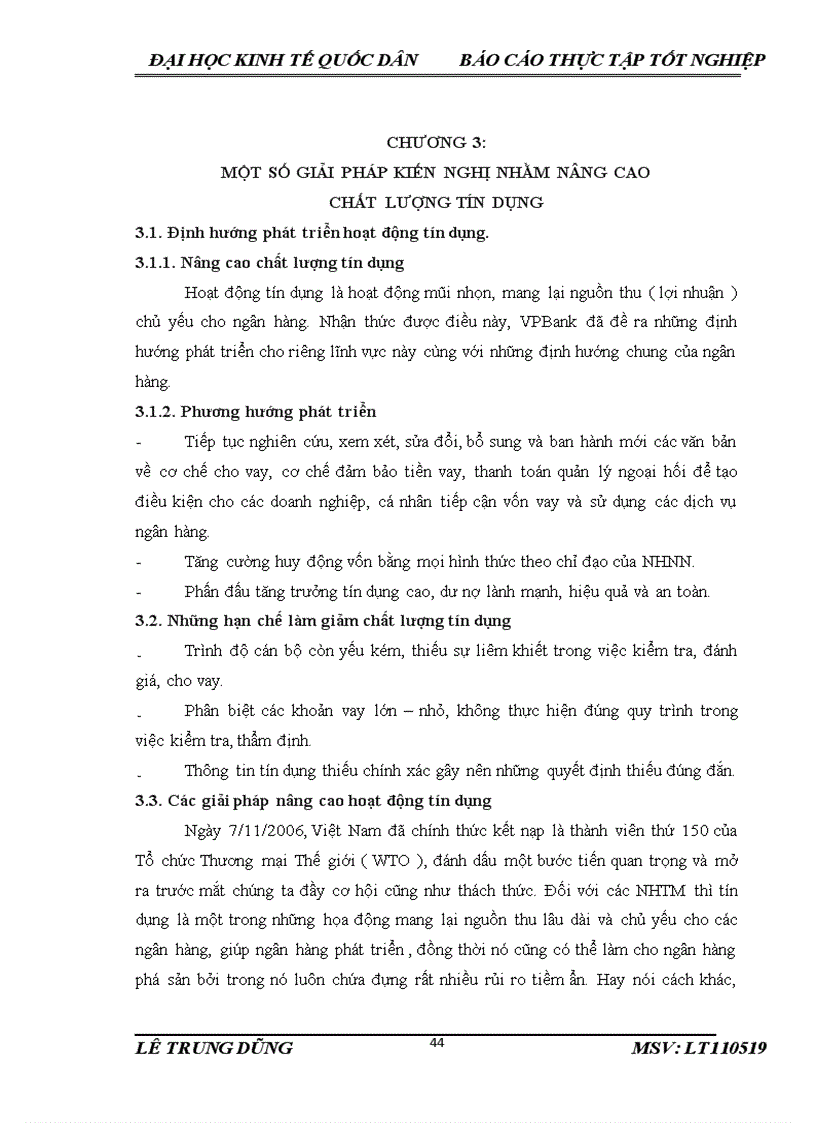 image for page Nâng cao chất lượng tín dụng tại Ngân hàng Việt Nam Thịnh Vượng VPBank Chi nhánh Thụy Khuê