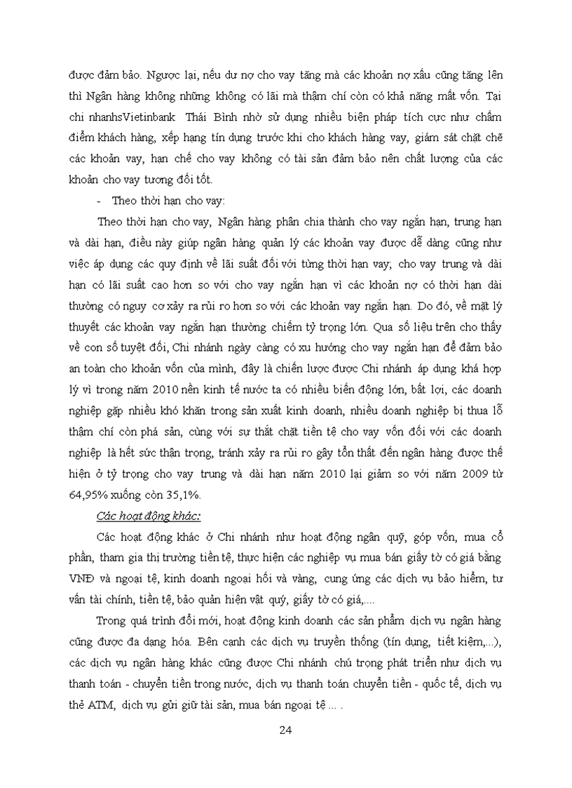 image for page Thực trạng hạn chế rủi ro tín dụng tại ngân hàng tmcp công thương việt nam chi nhánh thái bình