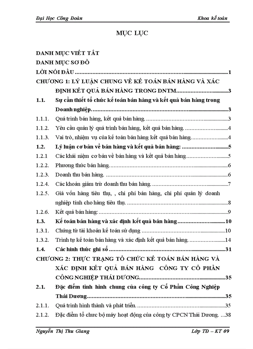 image for page Thực trạng tổ chức kế toán bán hàng và xác định kết quả bán hàng công ty cổ phần công nghiệp thái dương