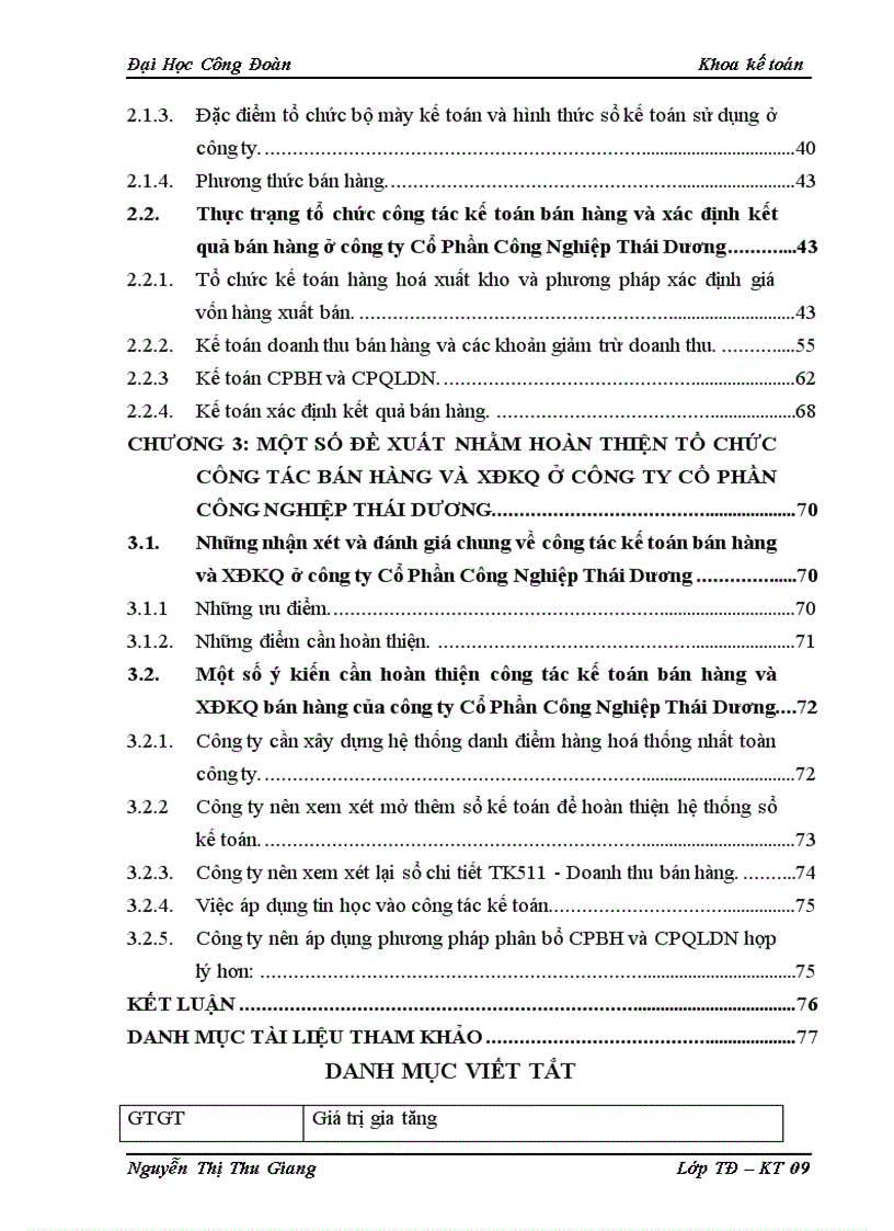 image for page Thực trạng tổ chức kế toán bán hàng và xác định kết quả bán hàng công ty cổ phần công nghiệp thái dương