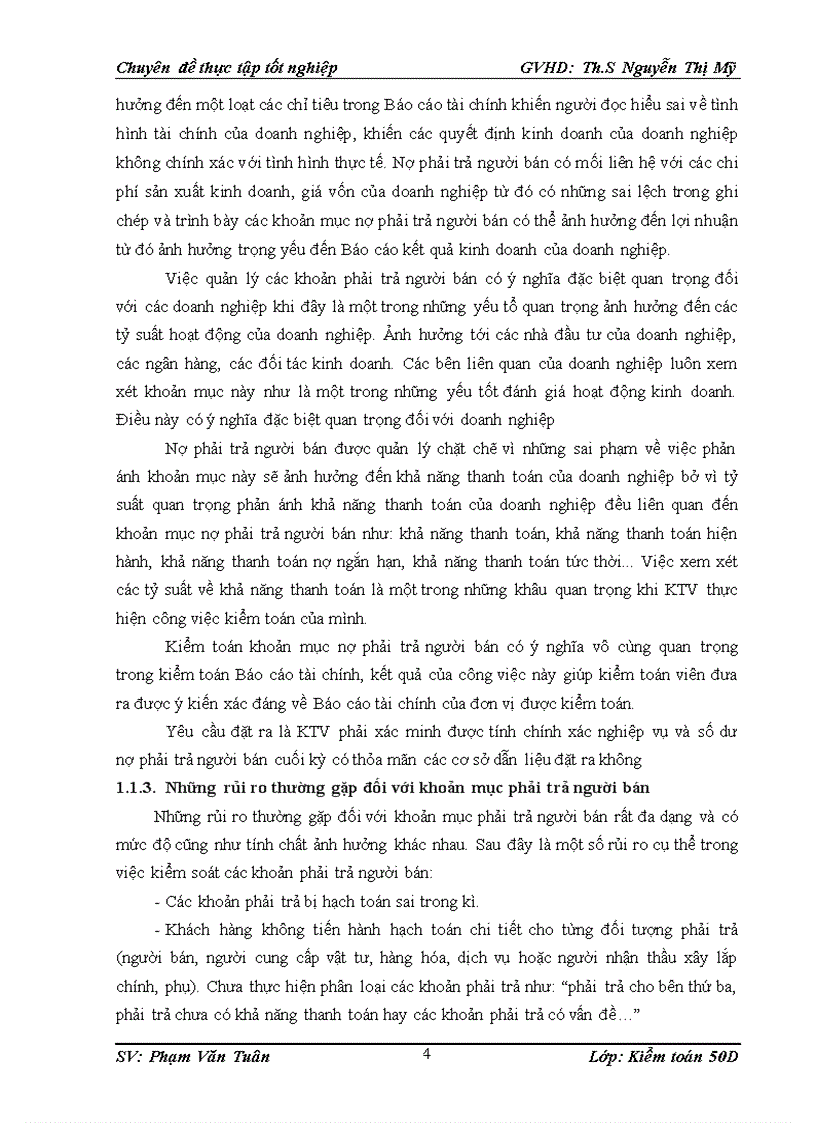 image for page Thực trạng qui trình kiểm toán khoản mục phải trả người bán trong kiểm toán báo cáo tài chính do công ty tnhh kiểm toán và định giá việt nam thực hiện tại khách hàng