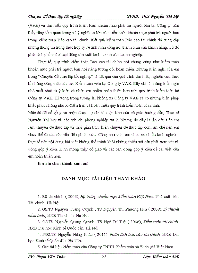 image for page Thực trạng qui trình kiểm toán khoản mục phải trả người bán trong kiểm toán báo cáo tài chính do công ty tnhh kiểm toán và định giá việt nam thực hiện tại khách hàng