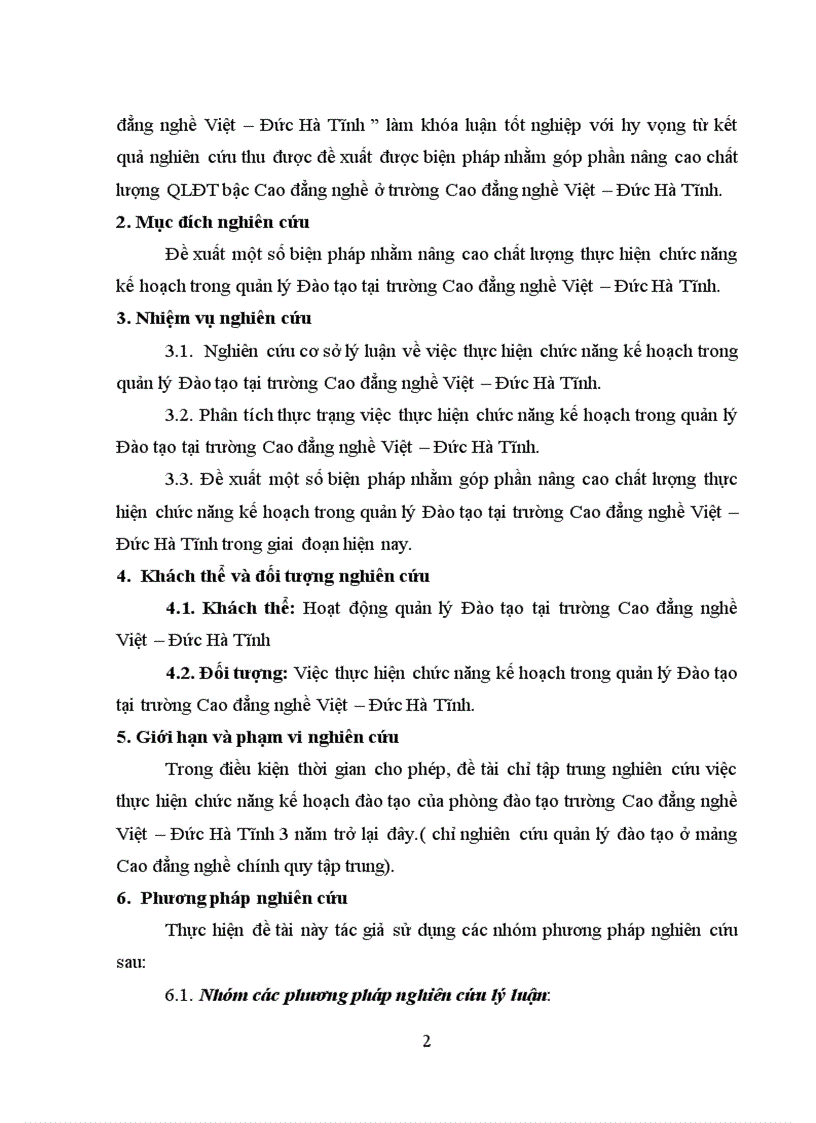 image for page Biện pháp nâng cao chất lượng thực hiện chức năng kế hoạch trong quản lý đào tạo tại trường Cao đẳng nghề Việt Đức Hà Tĩnh