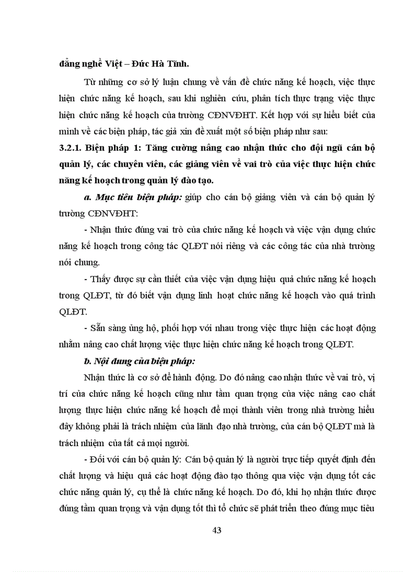 image for page Biện pháp nâng cao chất lượng thực hiện chức năng kế hoạch trong quản lý đào tạo tại trường Cao đẳng nghề Việt Đức Hà Tĩnh