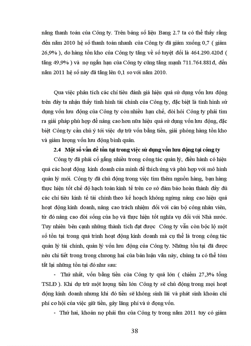 image for page Thực trạng công tác quản lý và sử dụng vốn lưu động tại chi nhánh công ty trách nhiệm hữu hạn thương mại và đầu tư kim han nam tại hà nội
