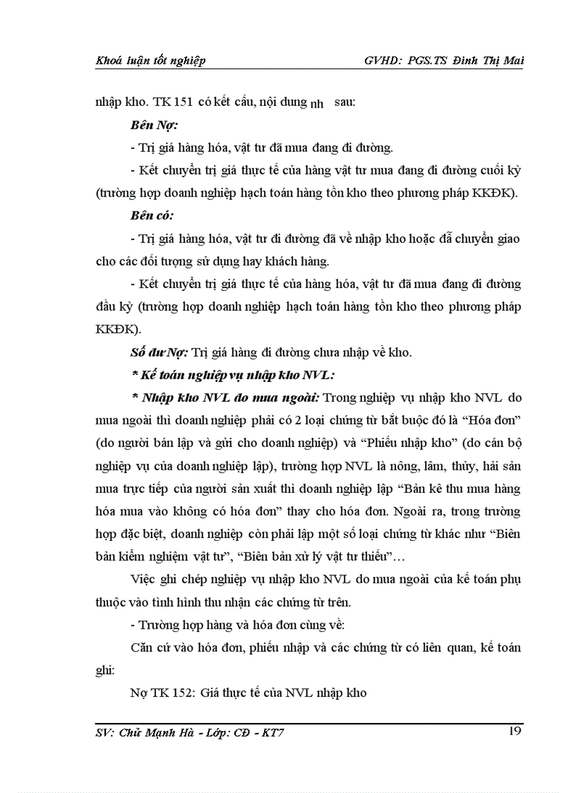 image for page Hoàn thiện kế toán nguyên vật liệu tại công TY Cổ phần xây dựng Tây Tiến