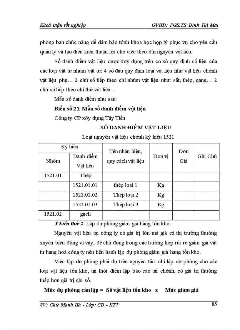 image for page Hoàn thiện kế toán nguyên vật liệu tại công TY Cổ phần xây dựng Tây Tiến