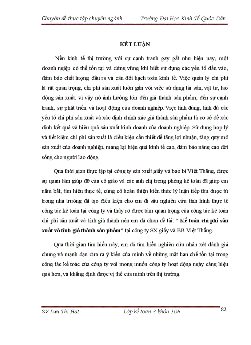 image for page Hoàn thiện kế toán chi phí sản xuất và tính giá thành sản phẩm tại công ty sản xuất giấy và bao bì việt thắng