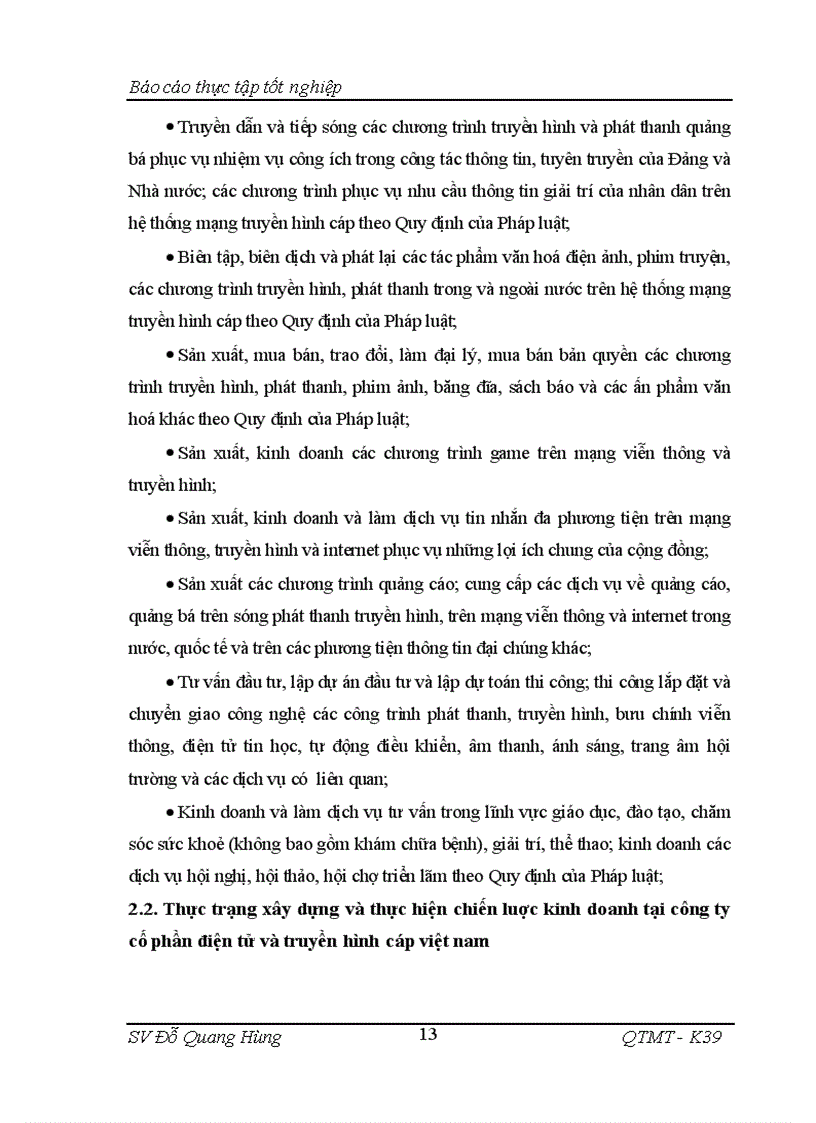 image for page Một số giải pháp xây dựng và thực hiên chiến lươc kinh doanh tại Công ty Cổ phần điện tử và truyền hình cáp Việt Nam