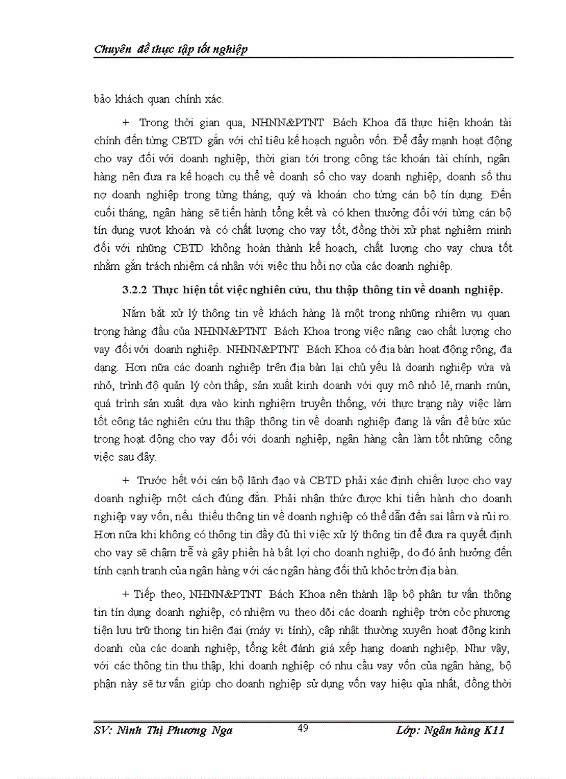 image for page NÂNG CAO CHấT LƯợNG HOạT ĐộNG CHO VAY ĐốI VớI DOANH NGHIệP TạI CHI NHáNH NGÂN HàNG NNPTNT BáCH KHOA