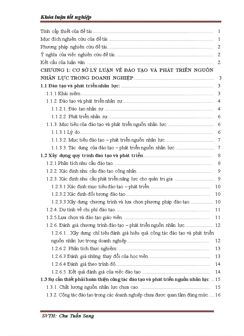 image for page Thực trạng công tác đào tạo và phát triển nguồn nhân lực ở công ty tnhh vinafco