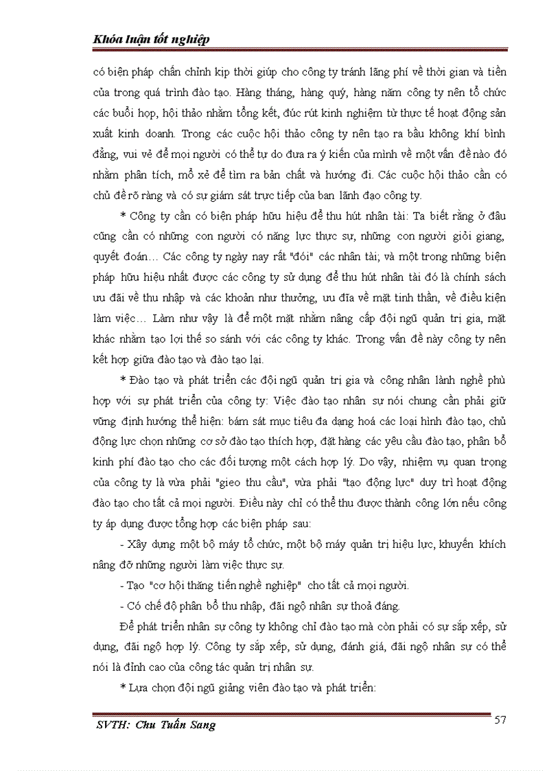 image for page Thực trạng công tác đào tạo và phát triển nguồn nhân lực ở công ty tnhh vinafco