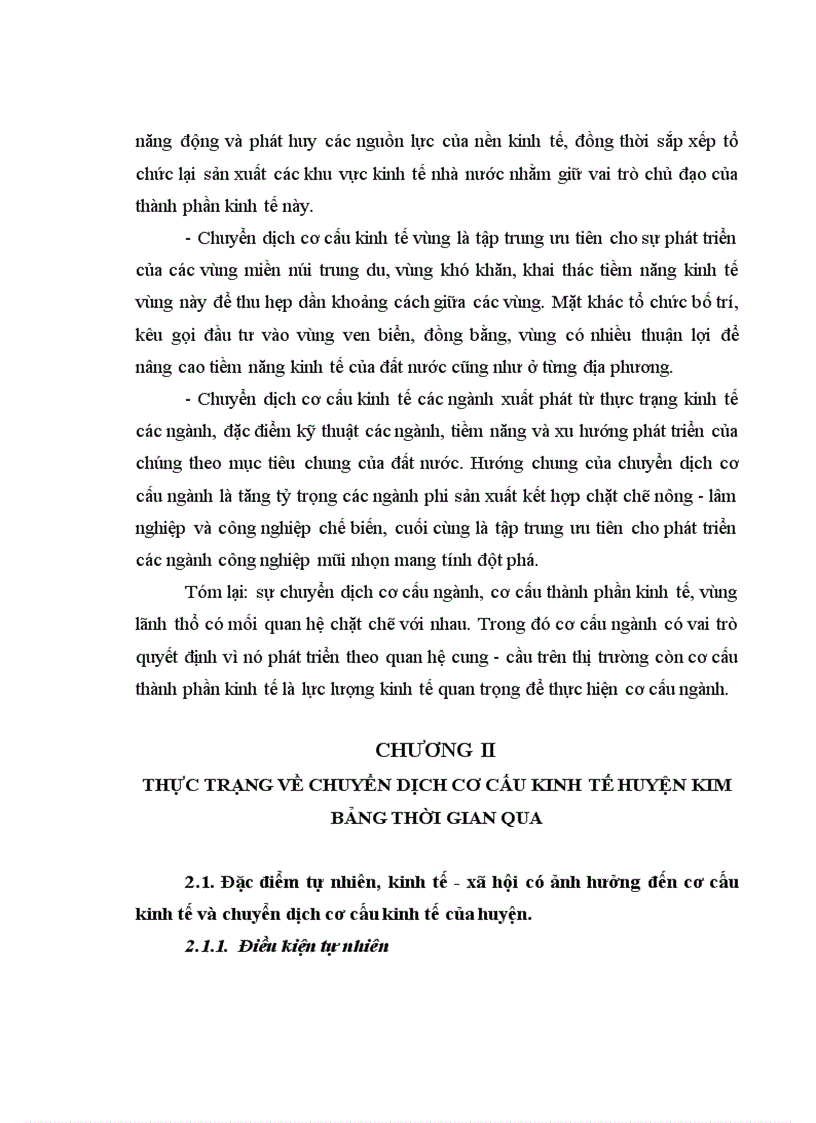 image for page Chuyển dịch cơ cấu kinh tế huyện Kim Bảng theo hướng CNH HĐH giai đoạn 2010 2015