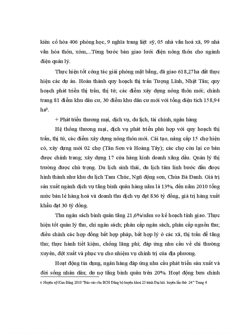 image for page Chuyển dịch cơ cấu kinh tế huyện Kim Bảng theo hướng CNH HĐH giai đoạn 2010 2015