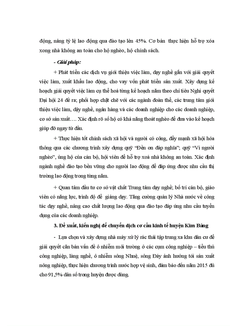 image for page Chuyển dịch cơ cấu kinh tế huyện Kim Bảng theo hướng CNH HĐH giai đoạn 2010 2015