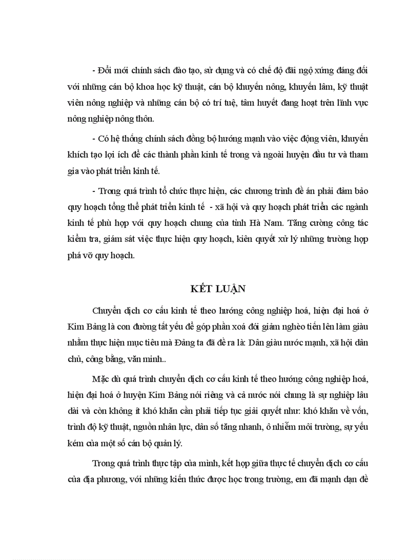 image for page Chuyển dịch cơ cấu kinh tế huyện Kim Bảng theo hướng CNH HĐH giai đoạn 2010 2015