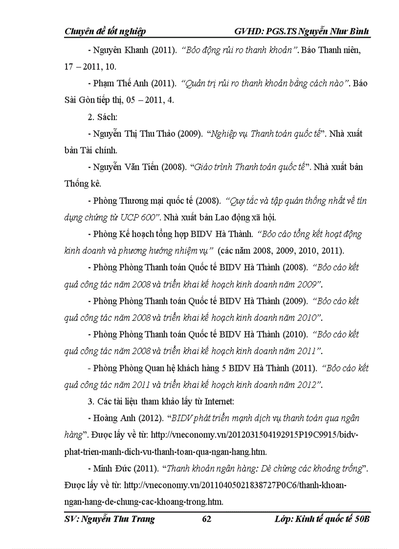 image for page Rủi ro trong phương thức thanh toán tín dụng chứng từ tại Chi nhánh Hà Thành Ngân hàng Đầu tư và phát triển Việt Nam