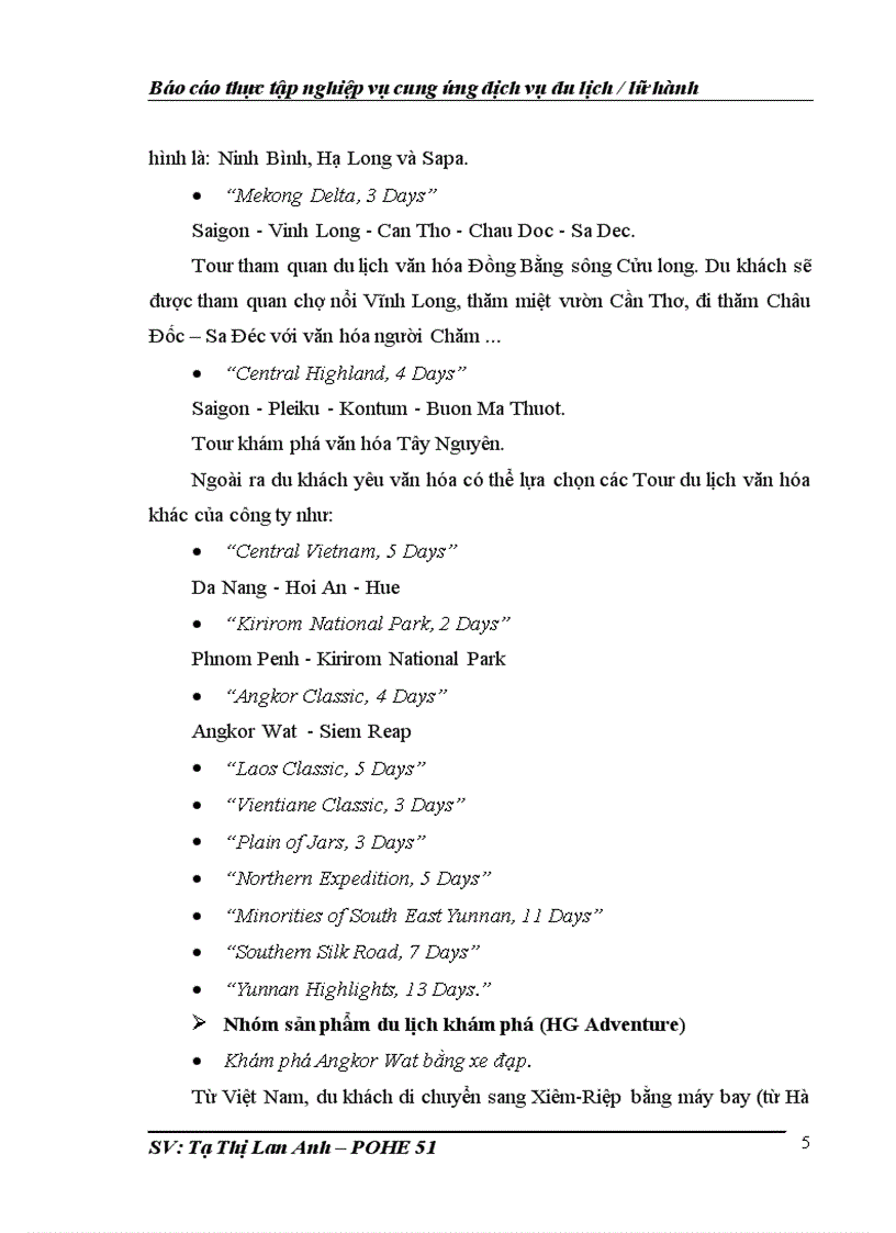 image for page Báo cáo thực tập nghiệp vụ cung ứng dịch vụ du lịch lữ hành
