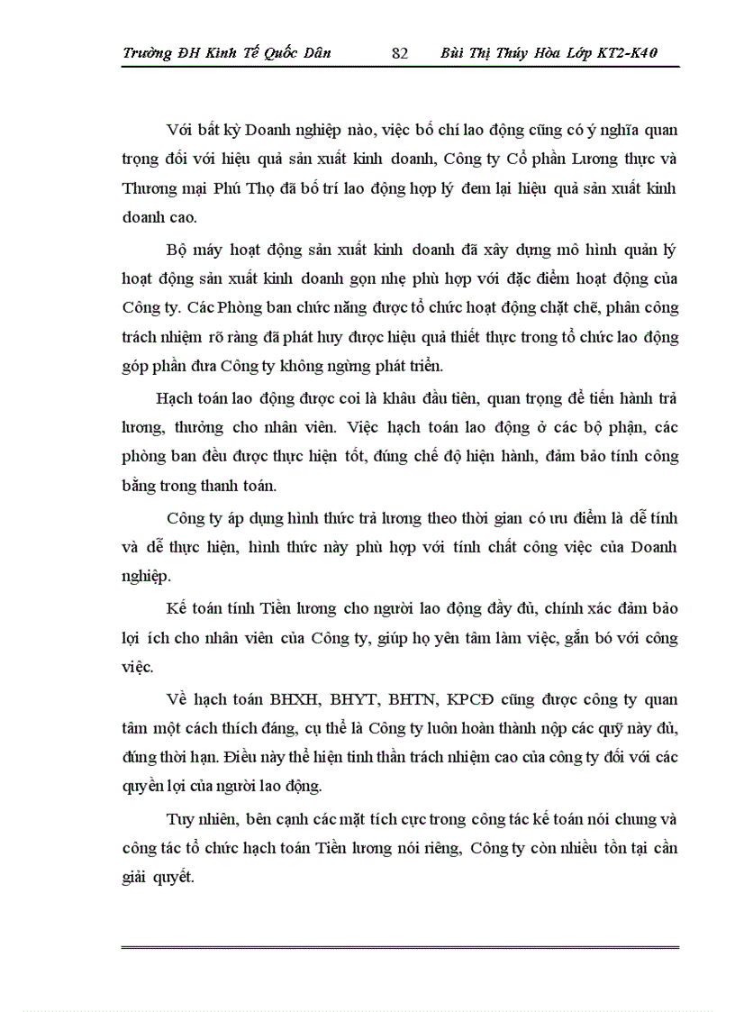 image for page Hoàn thiện kế toán tiền lương và các khoản trích theo lương tại công ty cổ phần lương thực và thương mại PHÚ THỌ