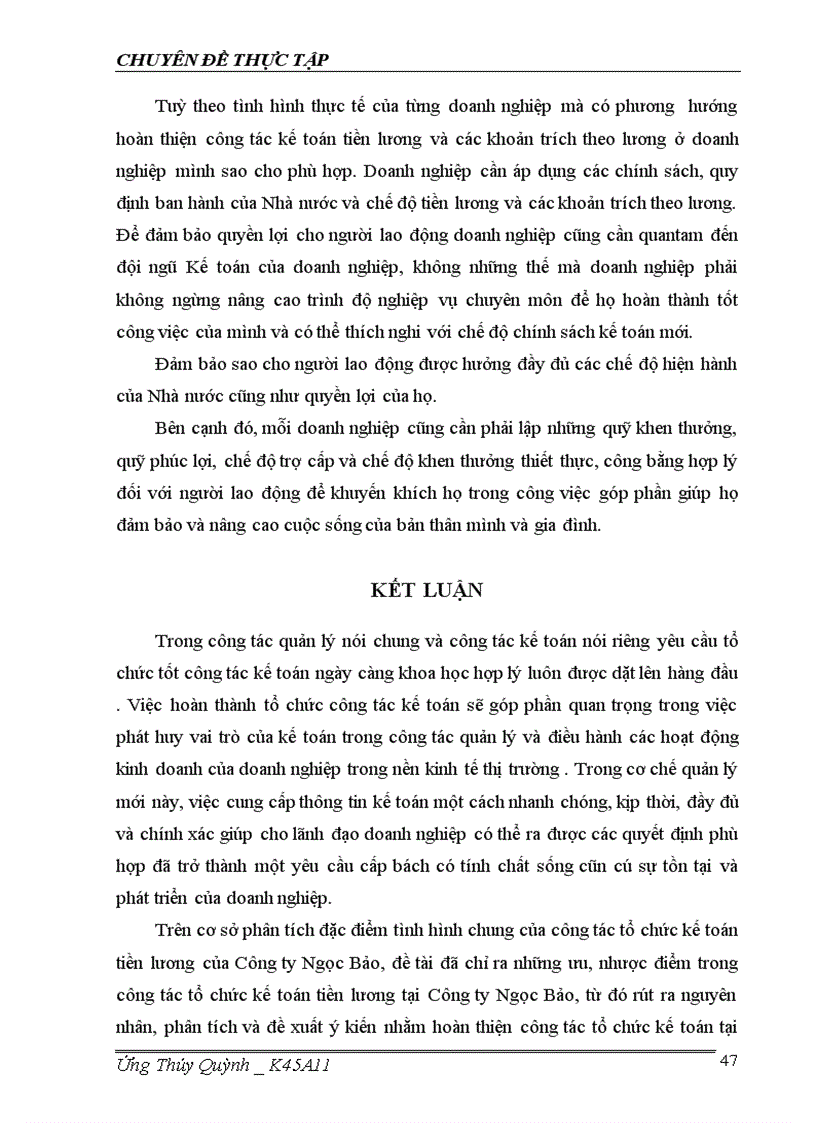 image for page Công tác tổ chức kế toán tiền lương và các khoản trích nộp theo lương tại công ty cổ phần đầu tư xây dựng Ngọc Bảo