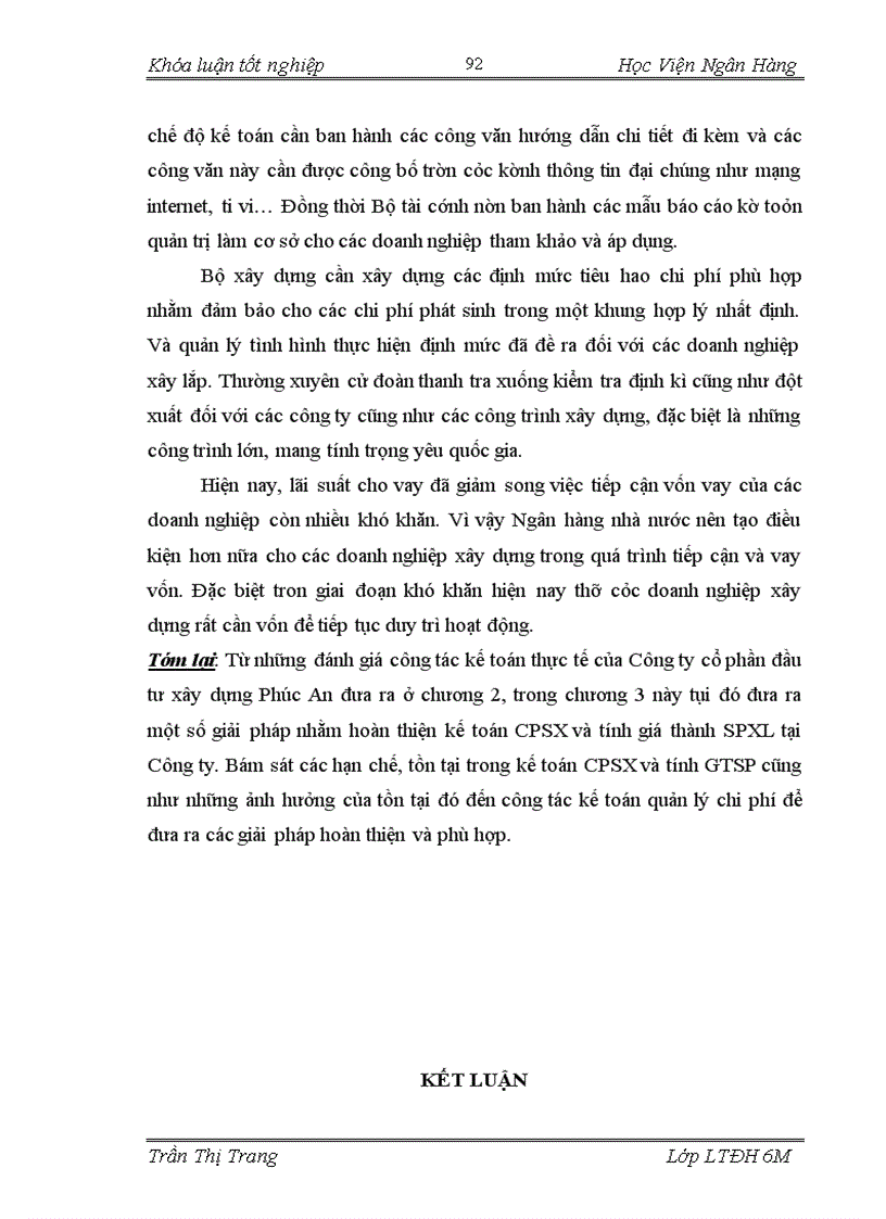 image for page Hoàn thiện công tác kế toán chi phí sản xuất và tính giá thành sản phẩm xây lắp tại Công ty cổ phần đầu tư xây dựng Phúc An