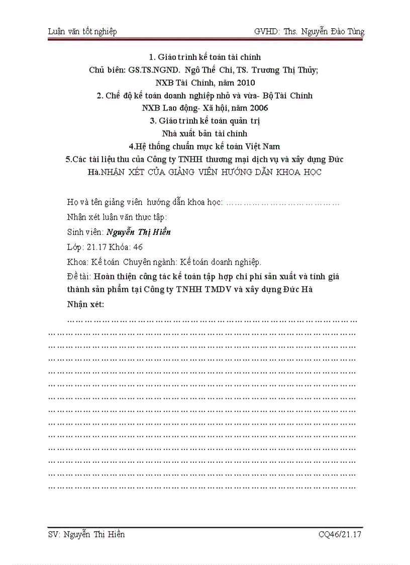 image for page Hoàn thiện công tác kế toán tập hợp chi phí sản xuất và tính giá thành sản phẩm tại công ty tnhh thương mại dịch vụ và xây dựng đức