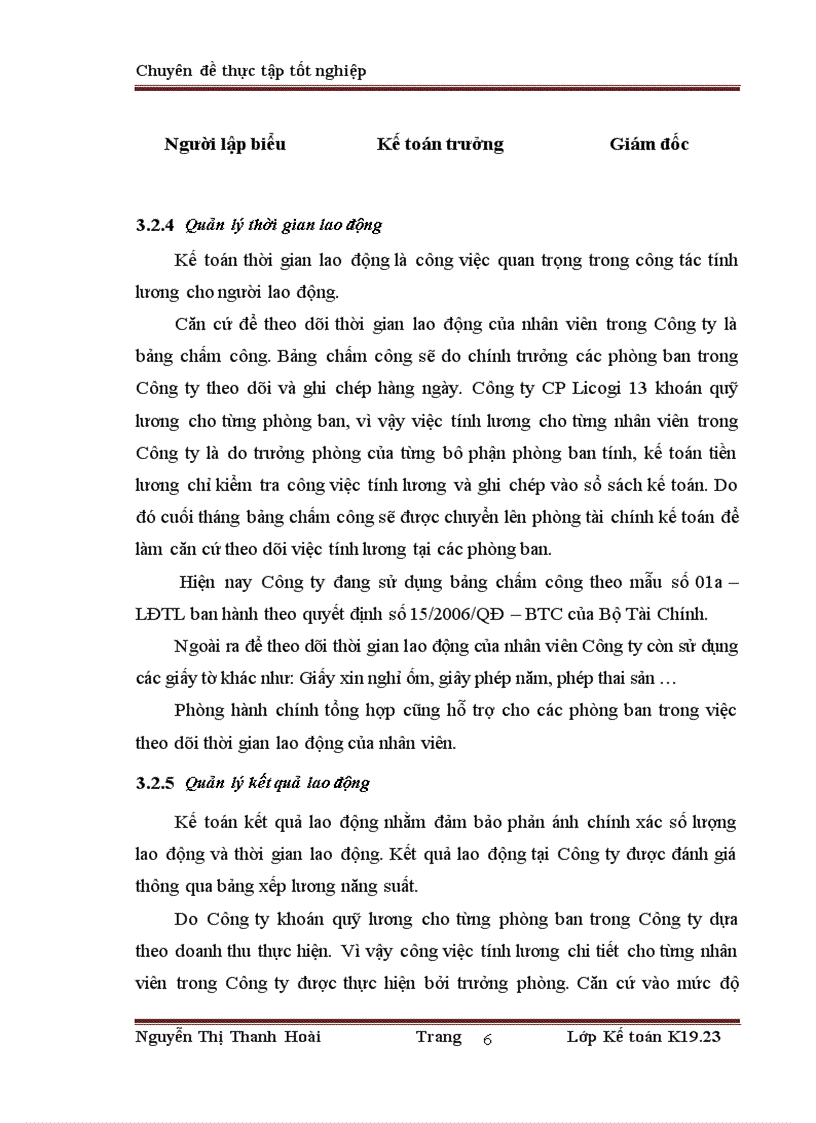 image for page Hoàn thiện kế toán tiền lương và các khoản trích theo lương tại Công ty cổ phần LICOGI 13