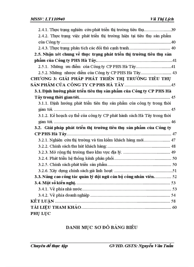 Giải pháp phát triển thị trường tiêu thụ sản phẩm của Công ty cổ phần phát hành sách Hà Tây