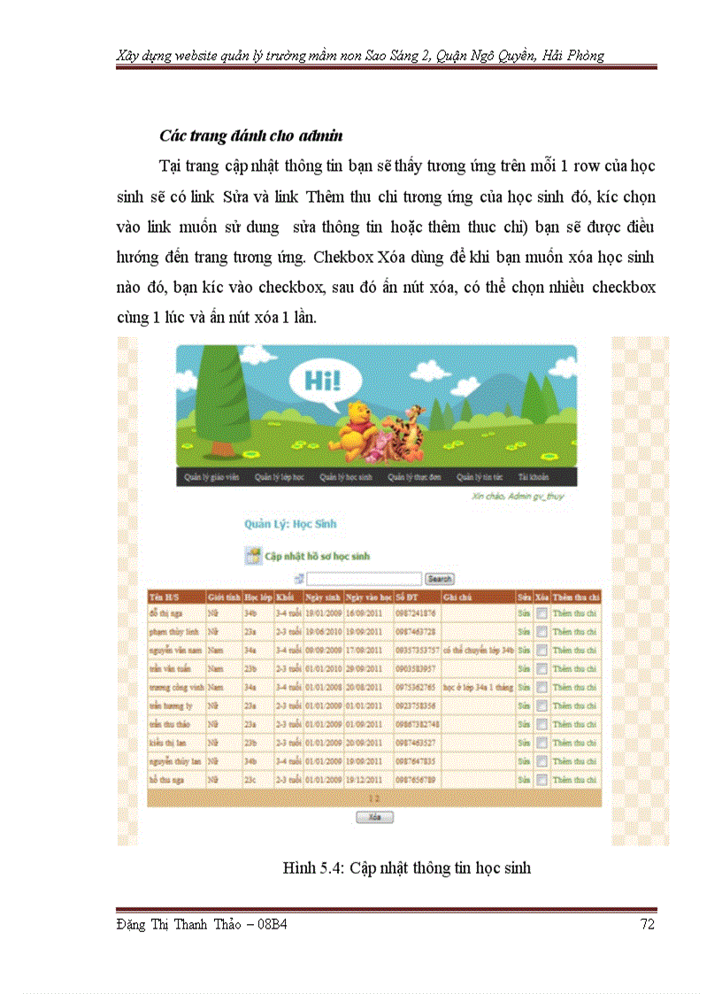 image for page Xây dựng website quản lý trường mầm non Sao Sáng 2 Quận Ngô Quyền Hải Phòng