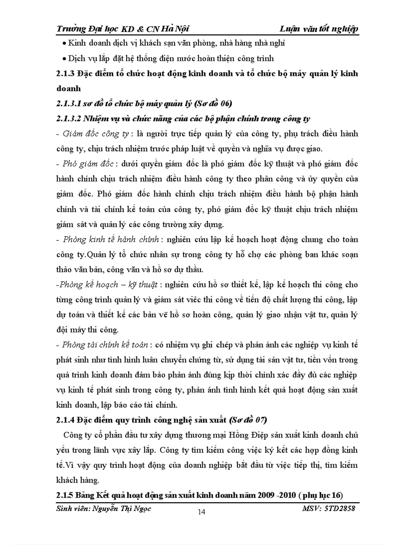 image for page Kế toán tập hợp chi phí sản xuất và tính giá thành sản phẩm xây lắp tại Công ty Cổ phần Đầu tư Xây dựng Thương mại Hồng Điệp 1