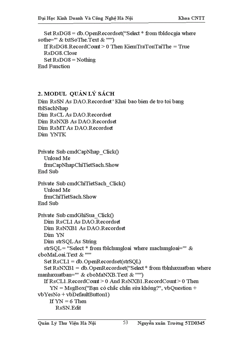 image for page Xây dựng phần mềm Quản Lý Thư Viện