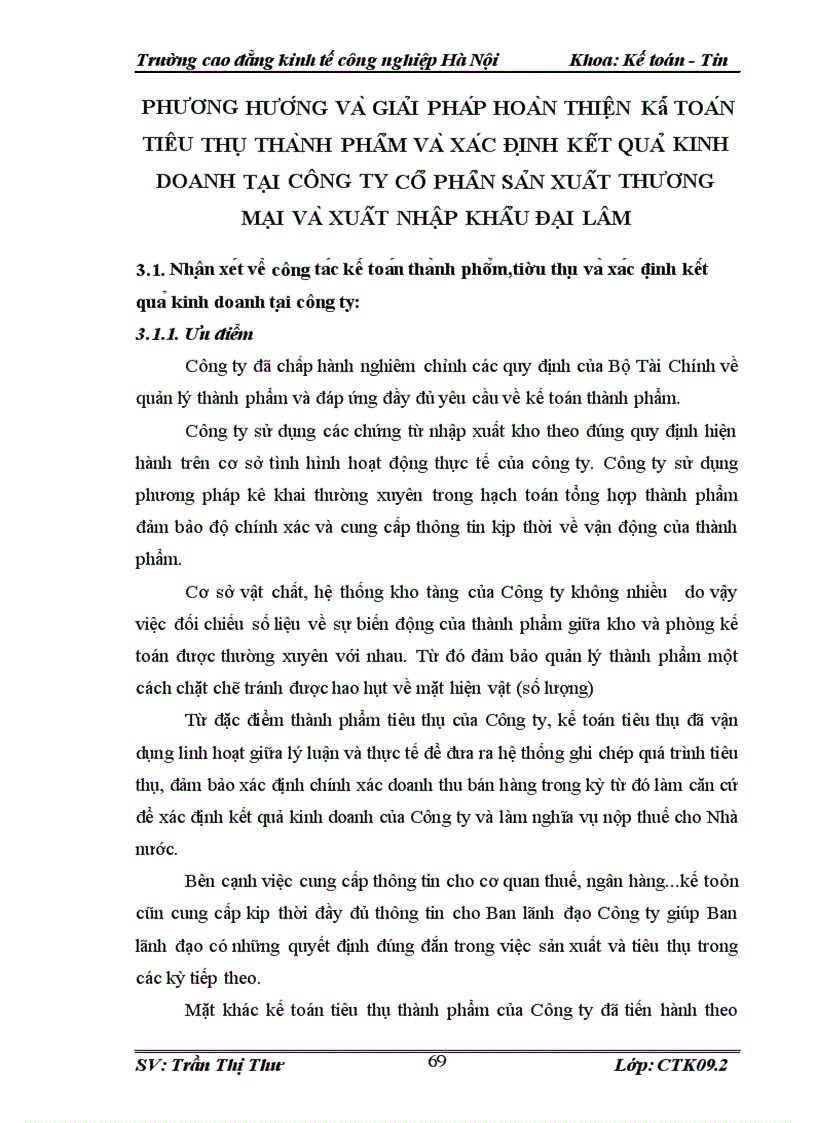 image for page Kế toán tiêu thụ và Xác định kết quả Kinh doanh tại Công ty cổ phần sản xuất thương mại và xuất nhập khẩu Đại Lâm