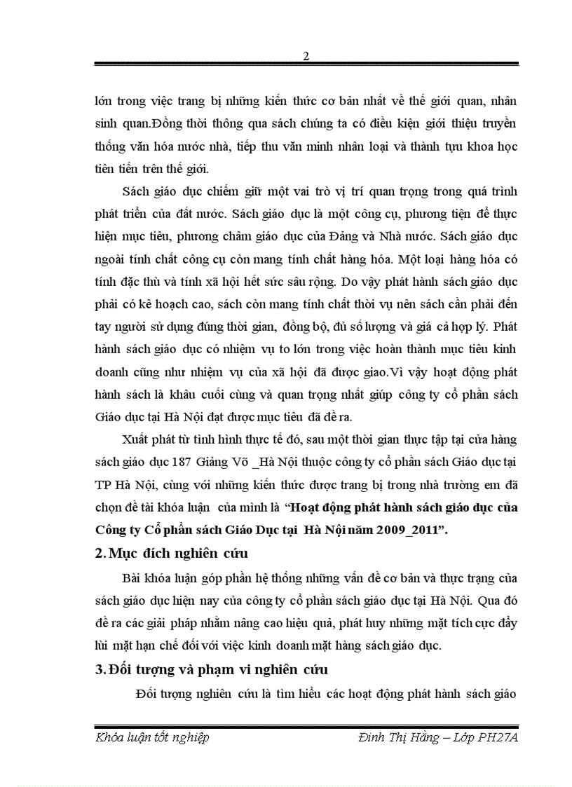 image for page Hoạt động phát hành sách giáo dục của Công ty Cổ phần sách Giáo Dục tại Hà Nội năm 2009 201