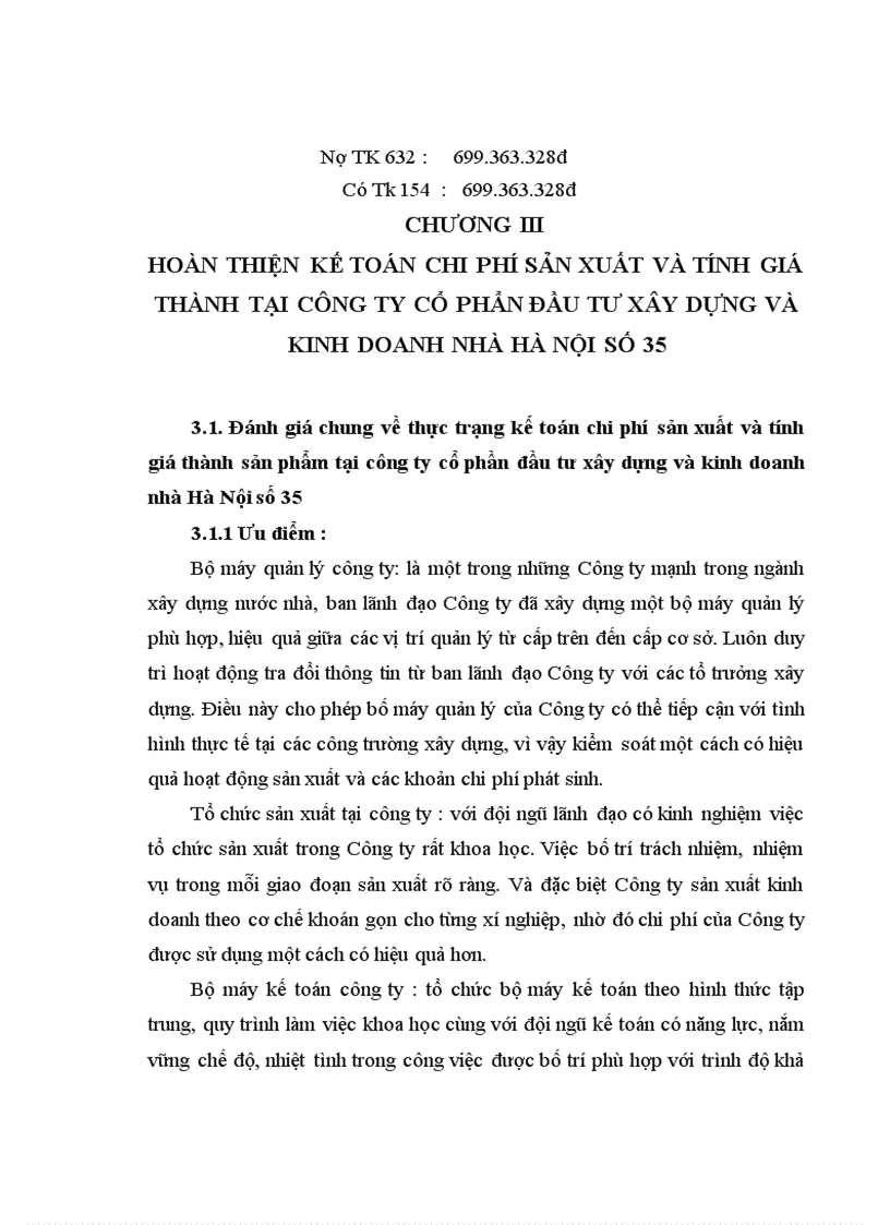 image for page Hoàn thiện kế toán tập hợp chi phí sản xuất và tính giá thành sản phẩm tại Công ty cổ phần đầu tư xây dựng và kinh doanh nhà Hà Nội số 35 1