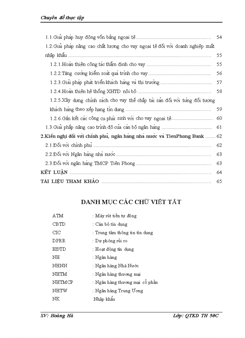 image for page Thực trạng hoạt động cho vay ngoại tệ đối với doanh nghiệp xuất nhập khẩu tại ngân hang TMCP Tiên Phong
