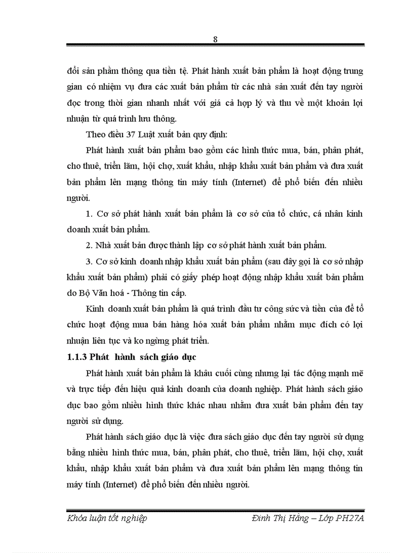 image for page Hoạt động phát hành sách giáo dục của Công ty Cổ phần sách Giáo Dục tại Hà Nội năm 2009 201 1
