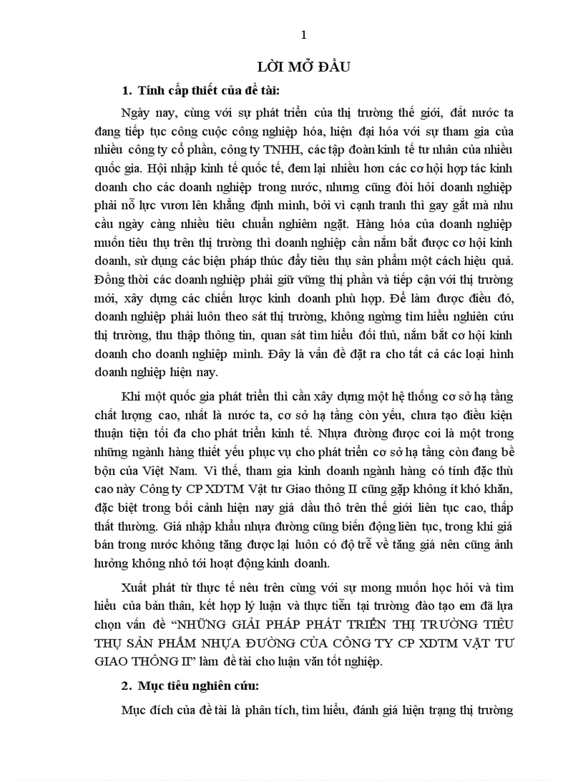 image for page Những giải pháp phát triển thị trường tiêu thụ sản phẩm Nhựa đường của Công ty Cổ phần Xây dựng Thương Mại Vật tư Giao thông II