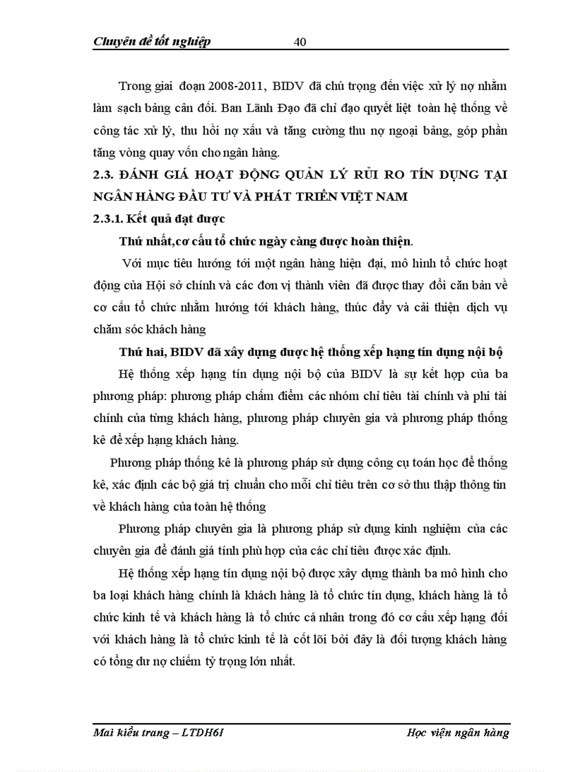 image for page Quản lý rủi ro tín dụng tại ngân hàng thương mại cổ phần Đầu tư và phát triển Việt Nam