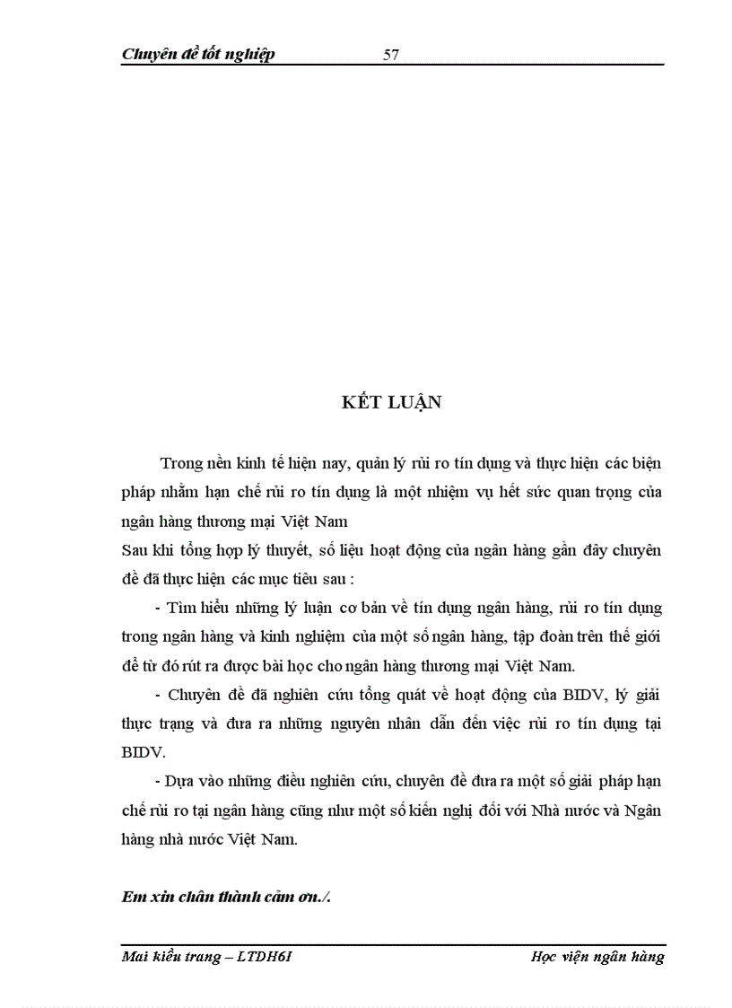 image for page Quản lý rủi ro tín dụng tại ngân hàng thương mại cổ phần Đầu tư và phát triển Việt Nam