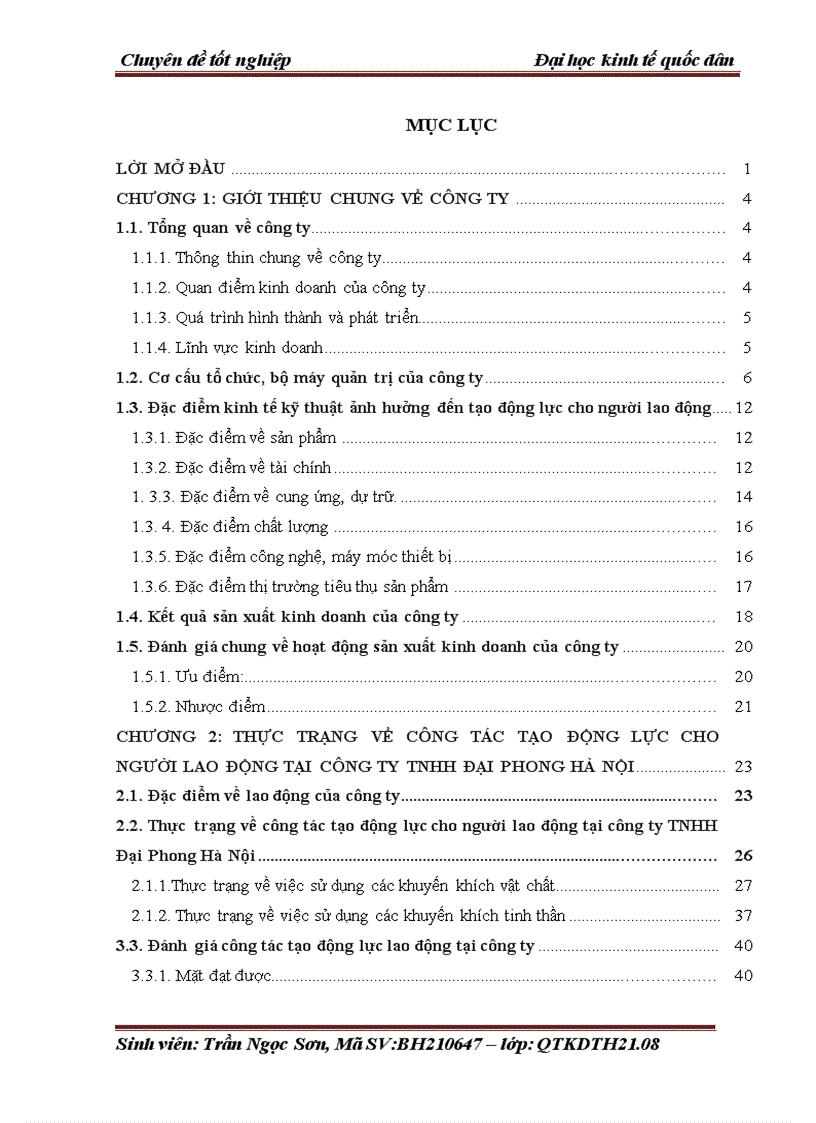 image for page Tạo động lực cho người lao động tại công ty trách nhiệm hữu hạn Đại Phong Hà Nội