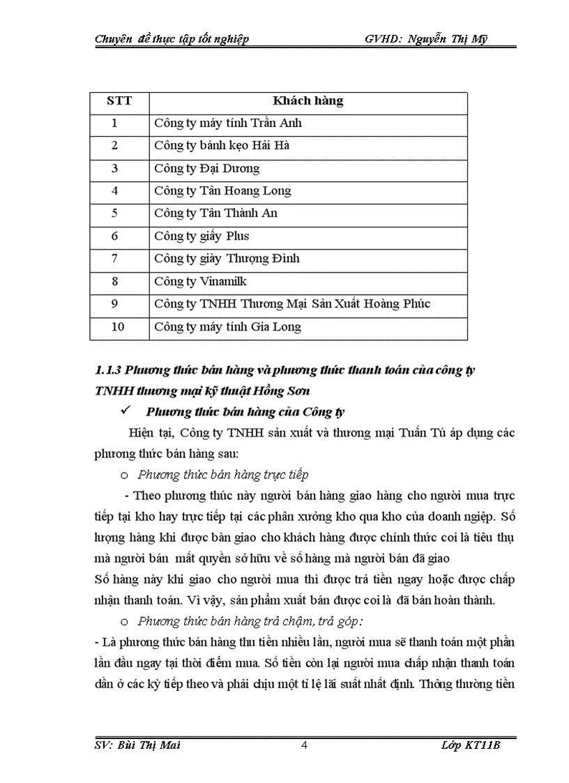 image for page Hoàn thiện kế toán bán hàng và xác định kết quả kinh doanh tại công ty TNHH thương mại kỹ thuật Hồng Sơn