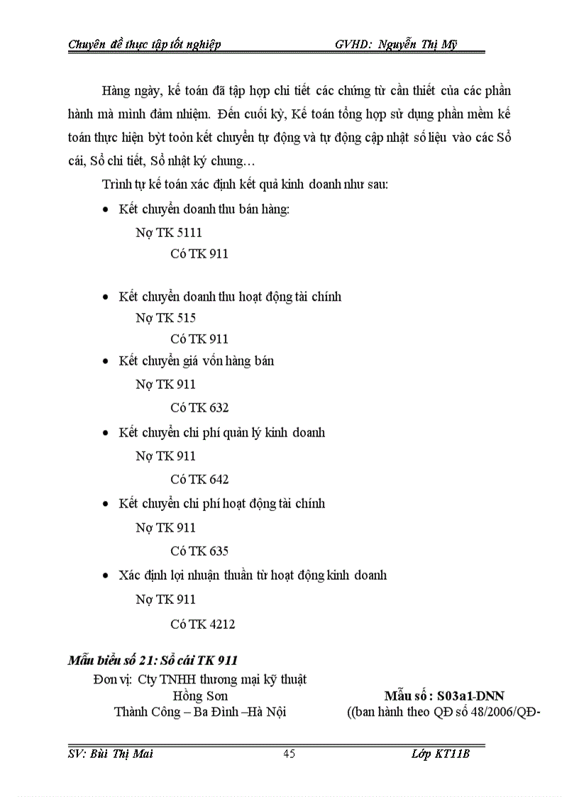 image for page Hoàn thiện kế toán bán hàng và xác định kết quả kinh doanh tại công ty TNHH thương mại kỹ thuật Hồng S