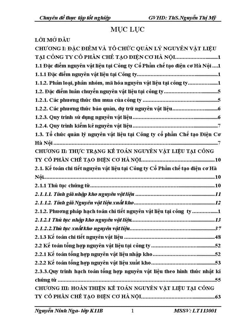 image for page Hoàn thiện kế toán nguyên vật liệu tại Công ty Cổ phần Chế tạo Điện cơ Hà Nội 1